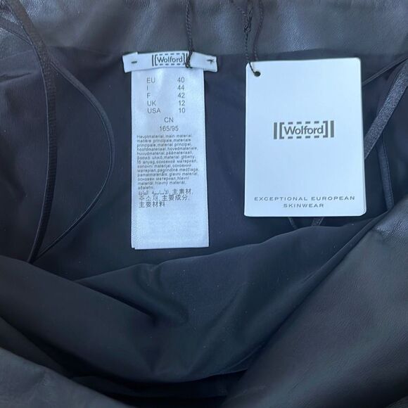 NWT Wolford Edie Corsage Tube Top Faux Leather - Picture 12 of 16